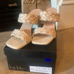 Nicole Miller Bridah Nude Raffia